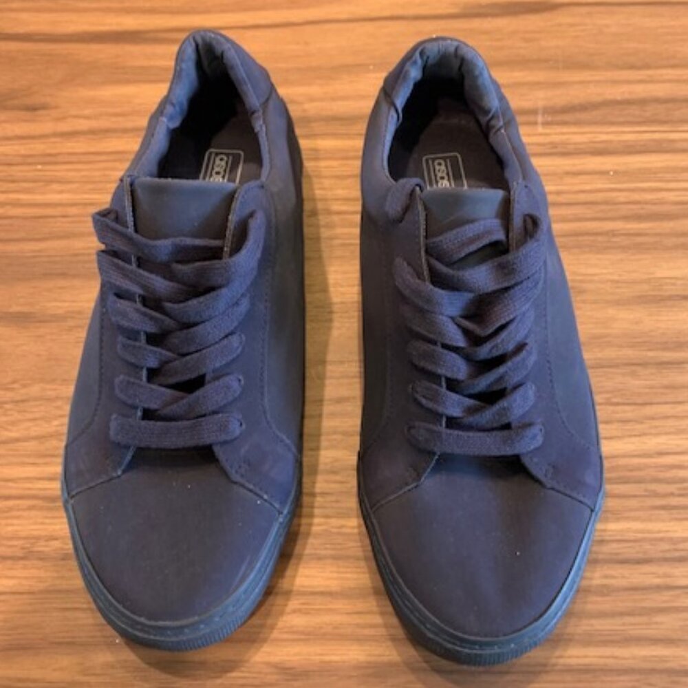ASOS blue suede sneakers